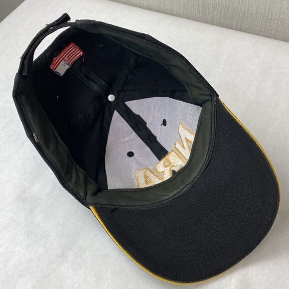 NRA Hat Ballcap Cap Black Yellow Adult Adjustable National Rifle Association - Picture 6 of 7